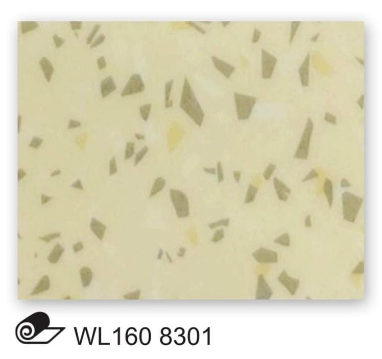 Piso vinilico HOMOGENIO de 1.5-3 mm de espesor de uso residencial marca WOLFLOR modelo WL160 8301