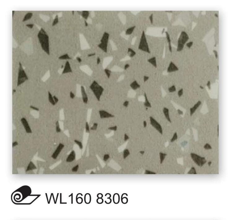 Piso vinilico HOMOGENIO de 1.5-3 mm de espesor de uso residencial marca WOLFLOR modelo WL160 8306