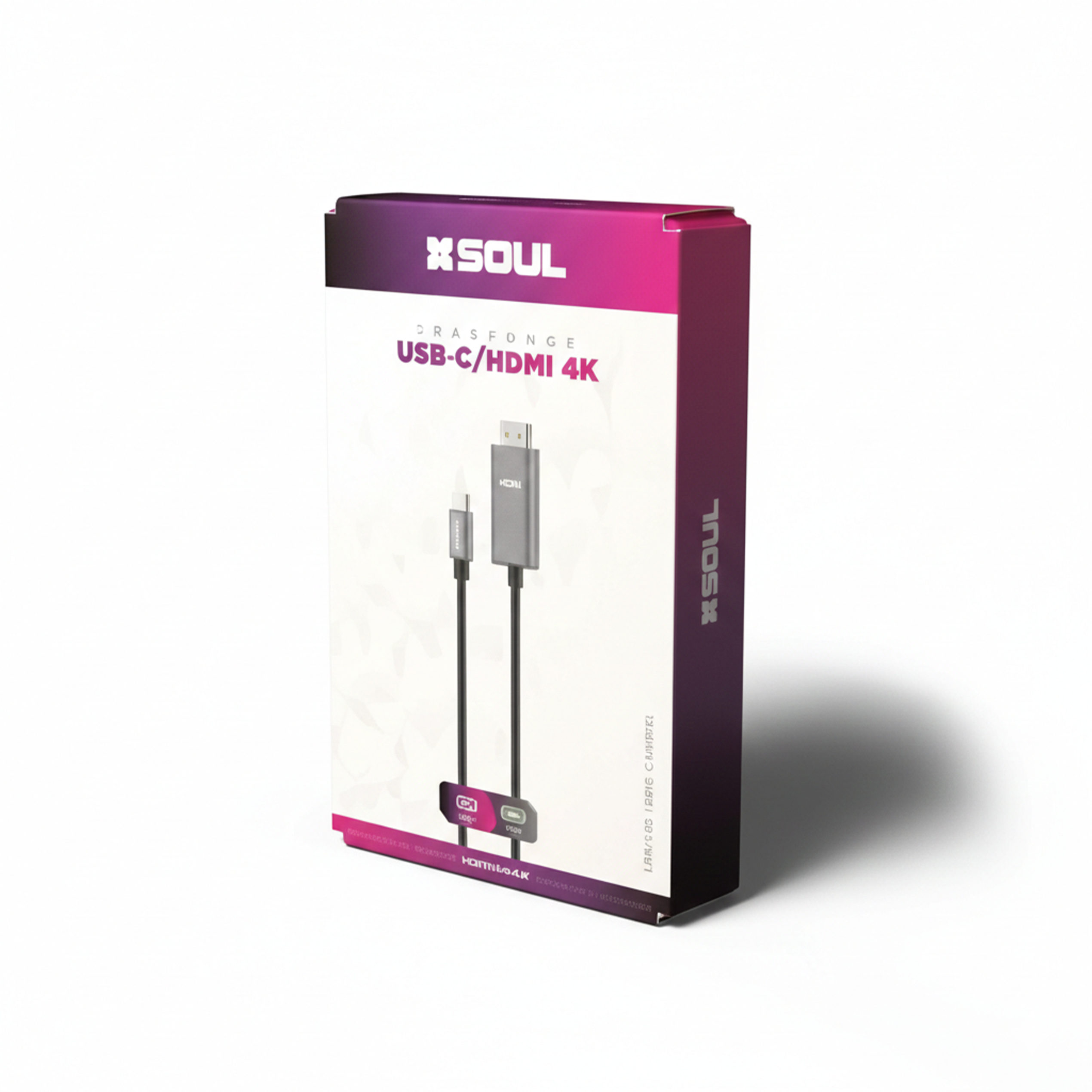 Cable Adaptador Soul USB-C a HDMI – Resolución 4K de Alta Definición