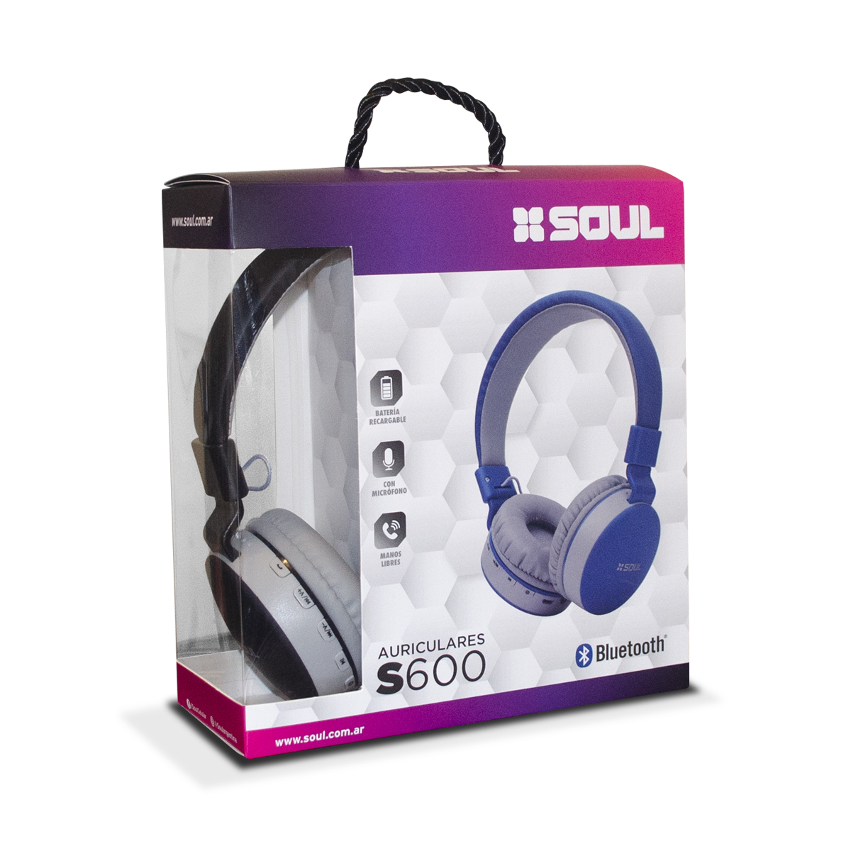 Auriculares Bluetooth Soul S600 – Multimedia 3 en 1 con Radio FM