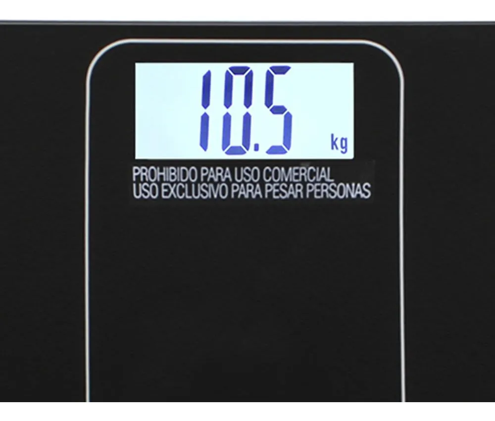 Balanza de Baño Inteligente Top House Bluetooth – Negro (Hasta 180kg)