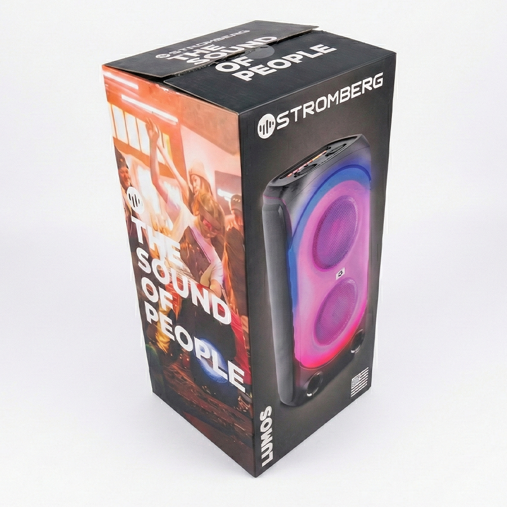 Parlante Portátil Stromberg Lumos – 60W RMS con Luces LED (Outlet)