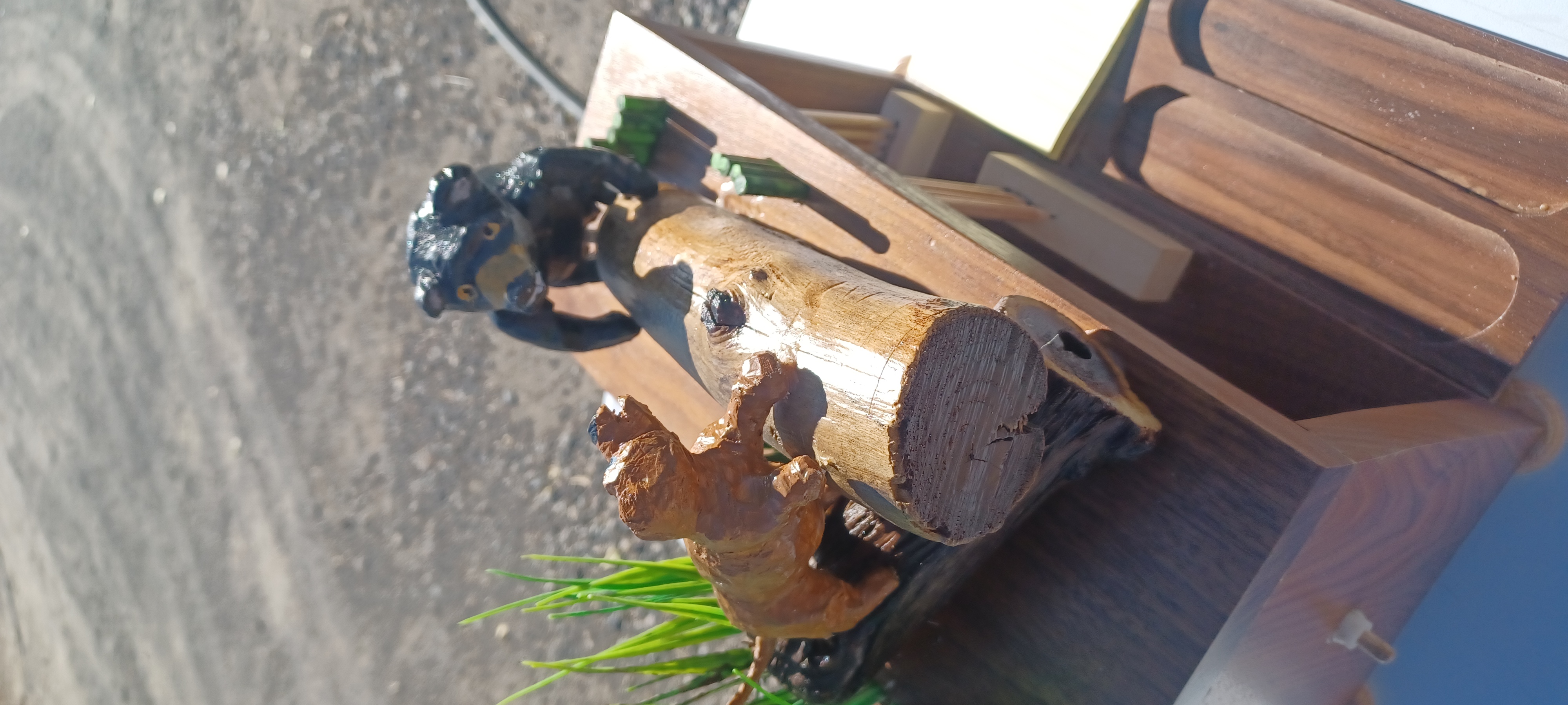 Handcrafted Wooden Desk Organizer