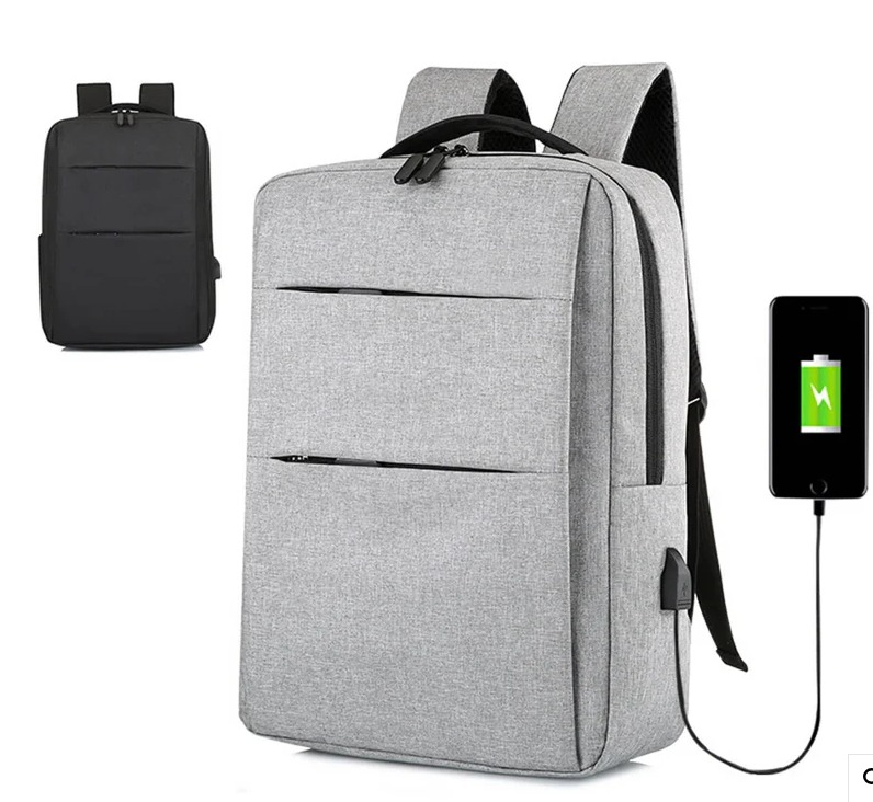 Mochila gris moderna