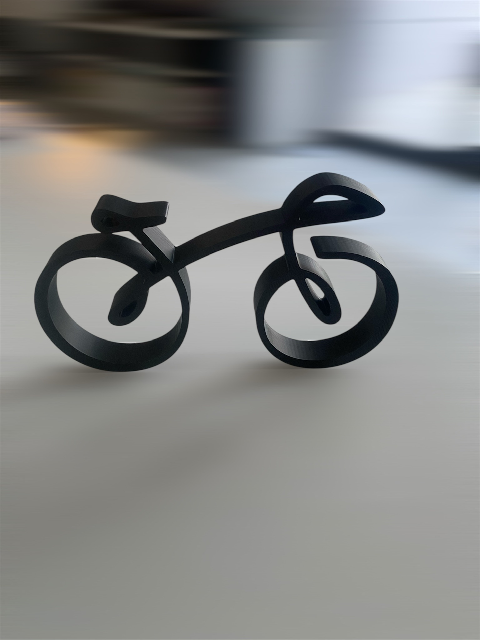 ESCULTURA MODERNA BICICLETA