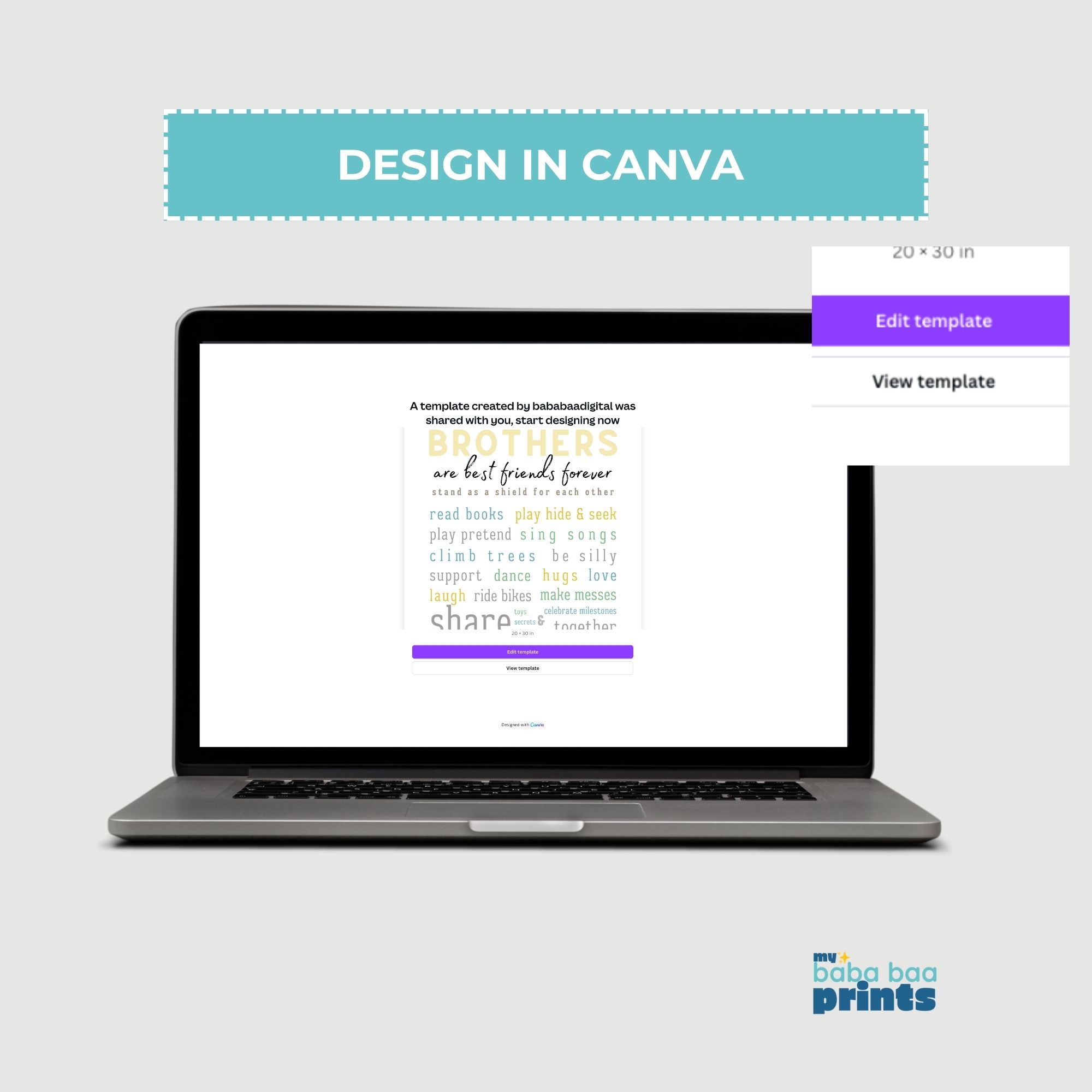 Brothers poster set of 3