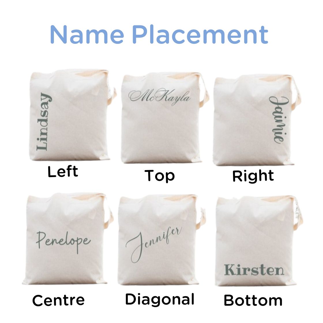 Named Your Canvas Bags