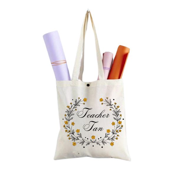 Customized Teacher Tote Bag