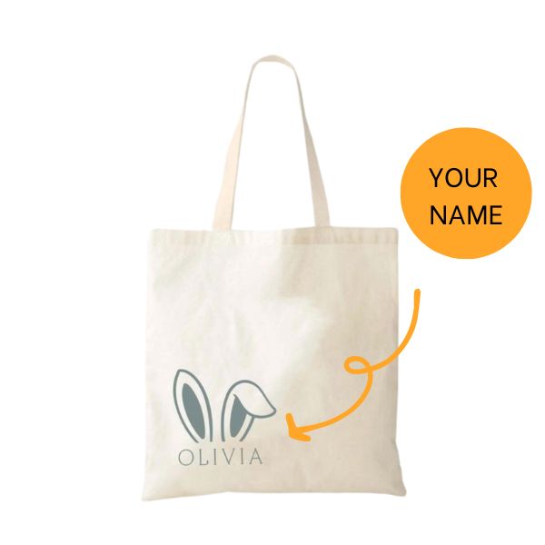 Rabbit Canvas Bag With Name