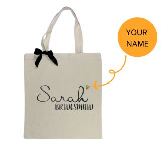 Personalized Bridesmaid Tote Bag