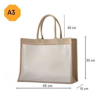 Custom Jute Tote Bag A3