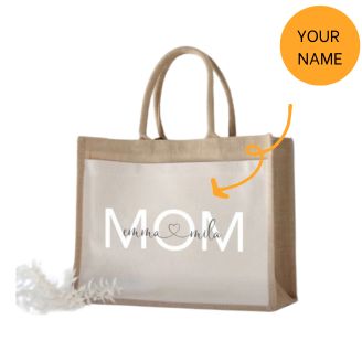 Personalized Mom Tote Bag