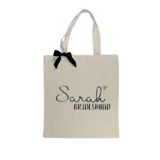 Personalized Bridesmaid Tote Bag