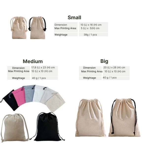 Customised Drawstring Pouch