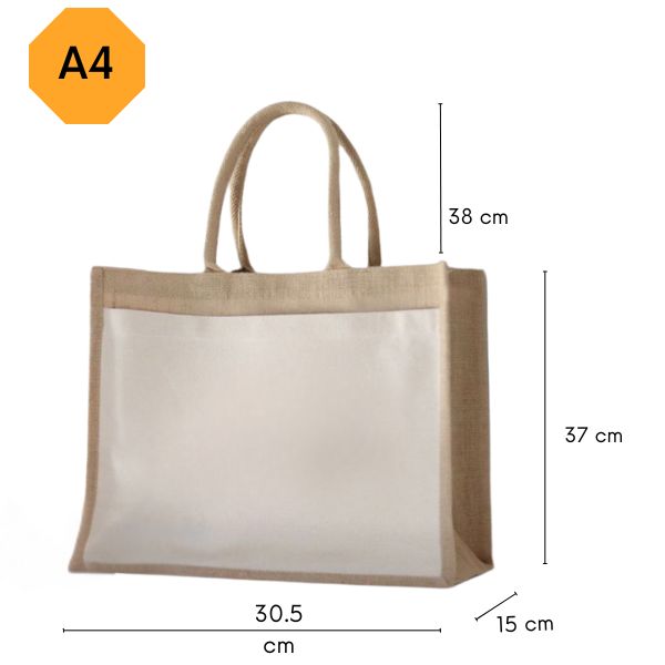 Personalized Jute Tote Bag