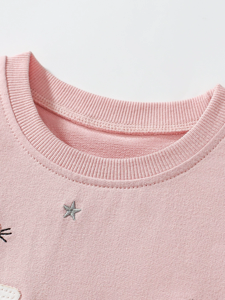 Girls' net-sleeved summer cute cartoon short-sleeved children's dress