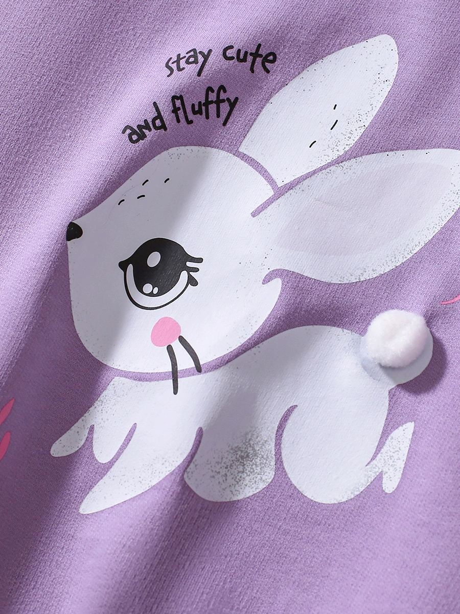 Adorable Little Girl's Set - Summer Children's Two-Piece Set Cartoon Pure Cotton Children's Set