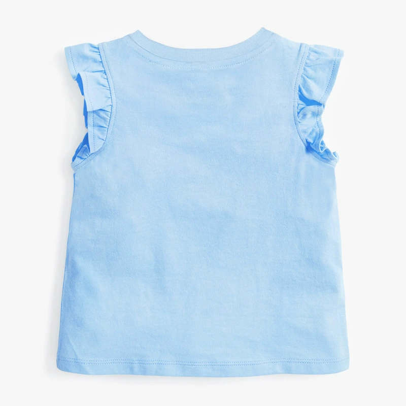 Summer new style girls' t-shirt, knitted, cute and soft cotton base shirt