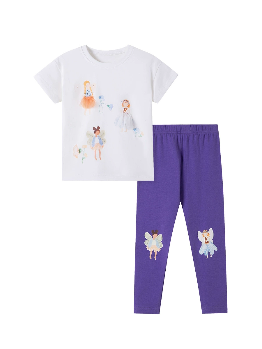 Girls' outfit, cute cartoon baby girl clothing for summer children's outfit set