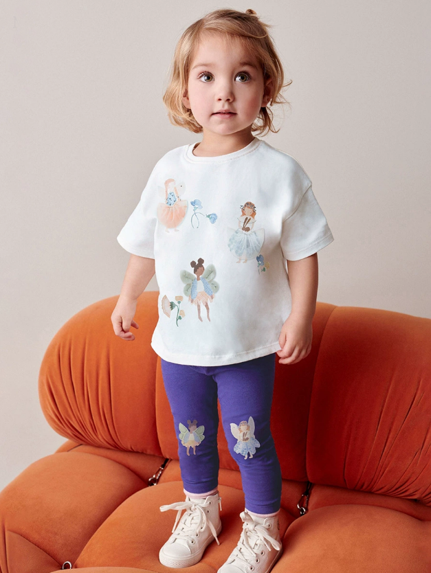 Girls' outfit, cute cartoon baby girl clothing for summer children's outfit set