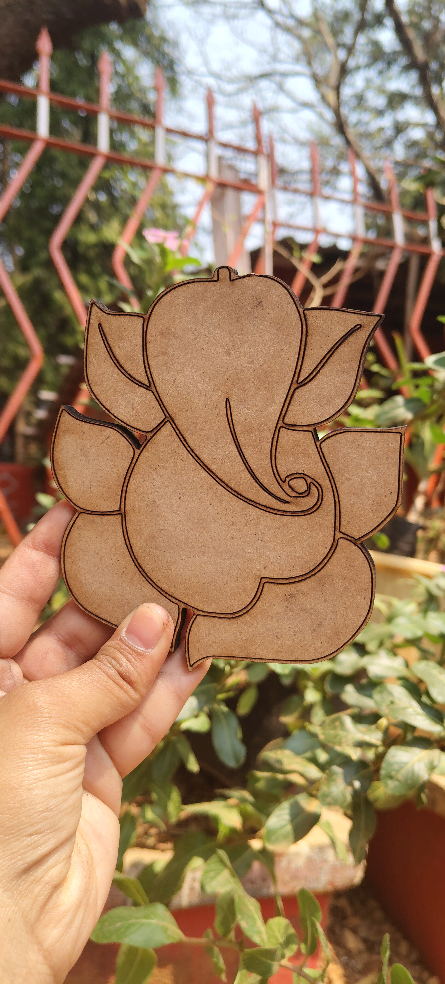 ganesh Cutout for painting, mandala art