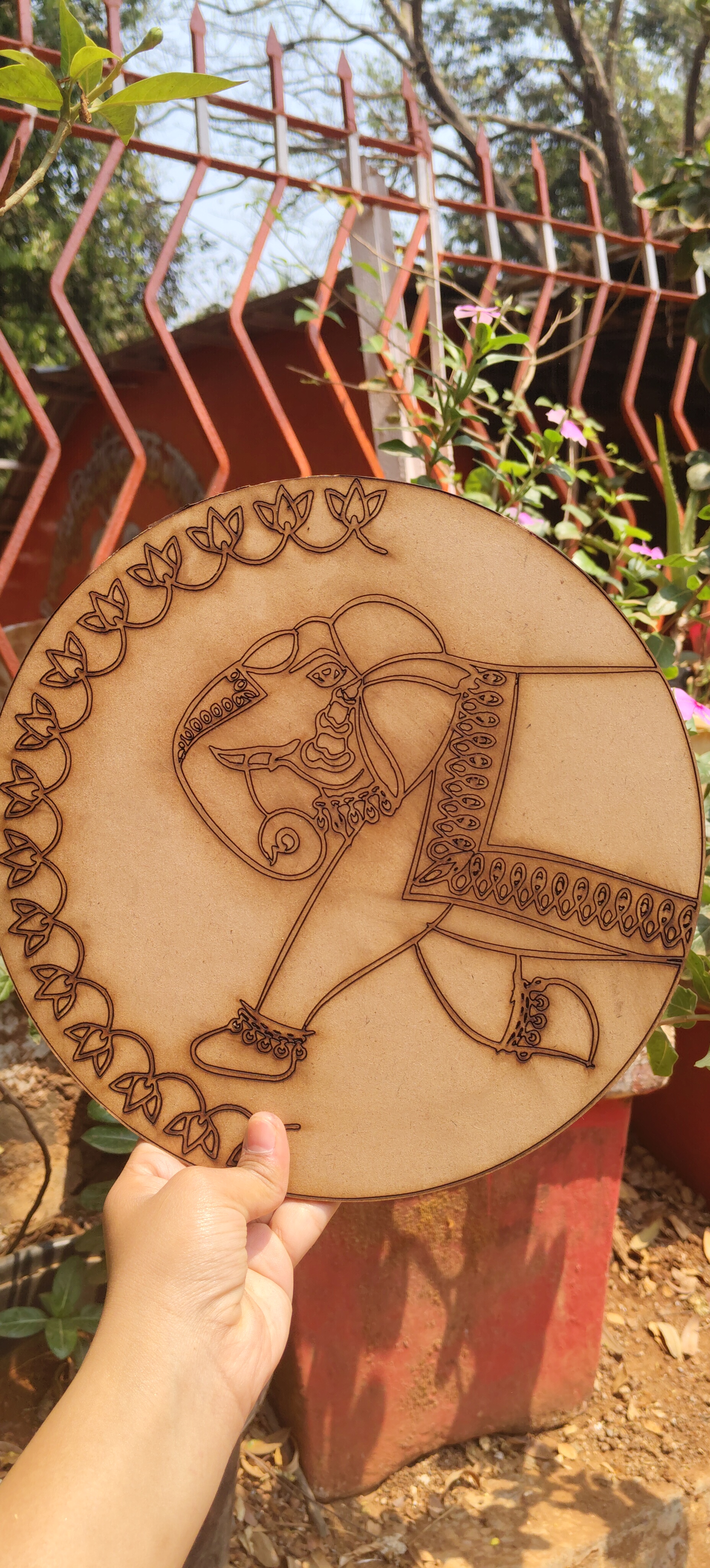 MDF Mandala Art Elephant