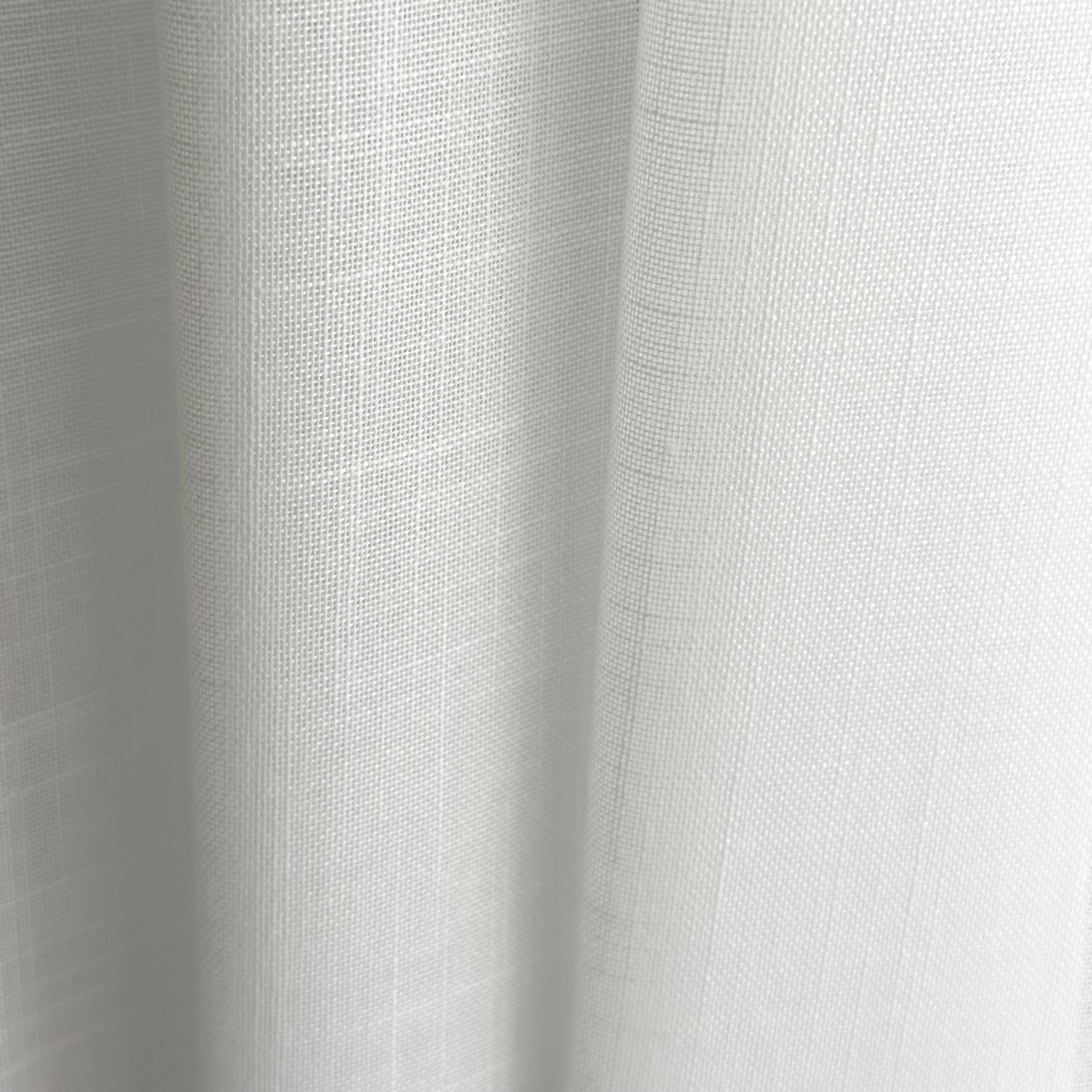 Rideaux en lin mélangé blanc - Oeillets 