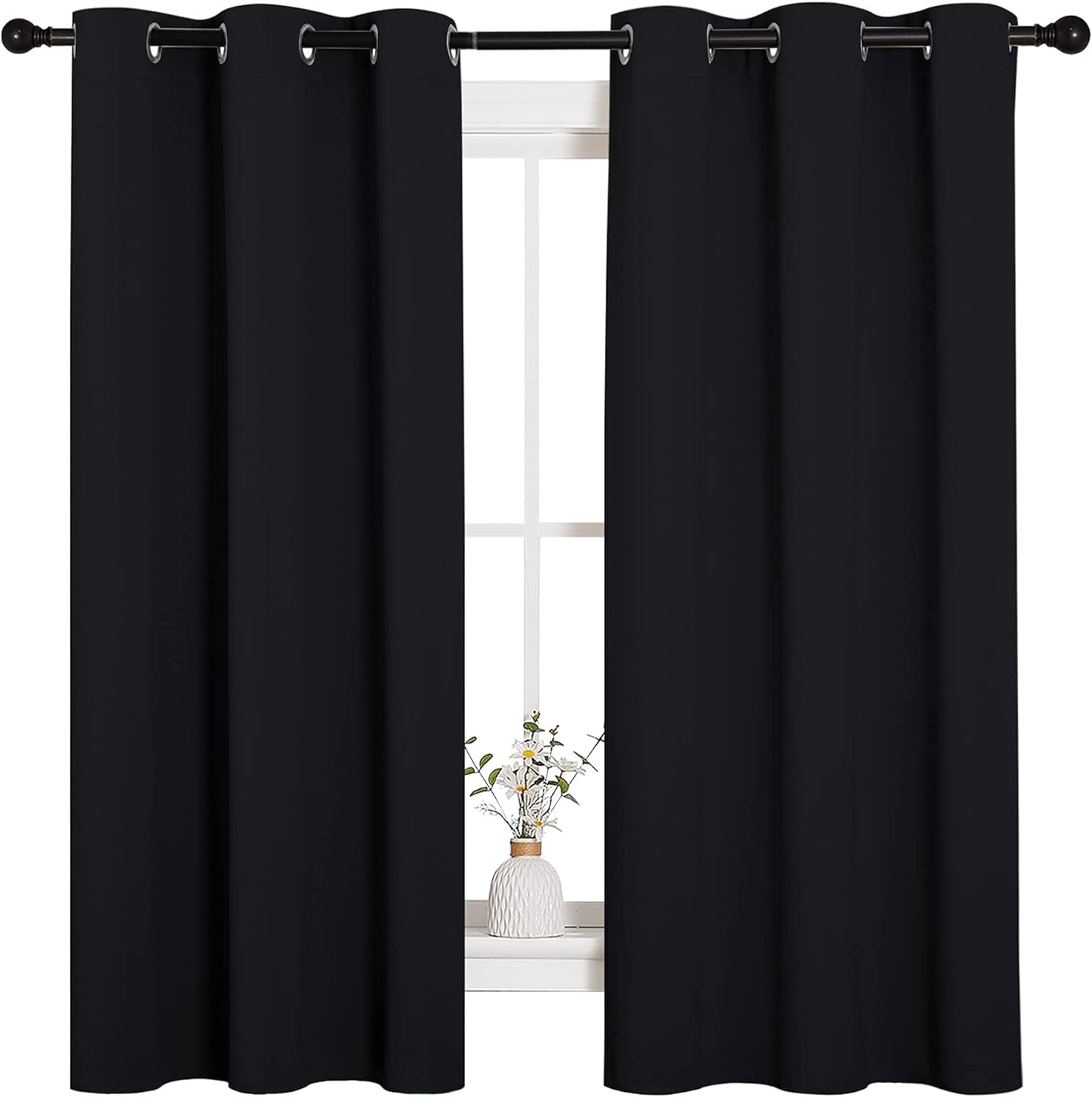 8 VIDEOS NICETOWN Halloween Pitch Black Solid Thermal Insulated