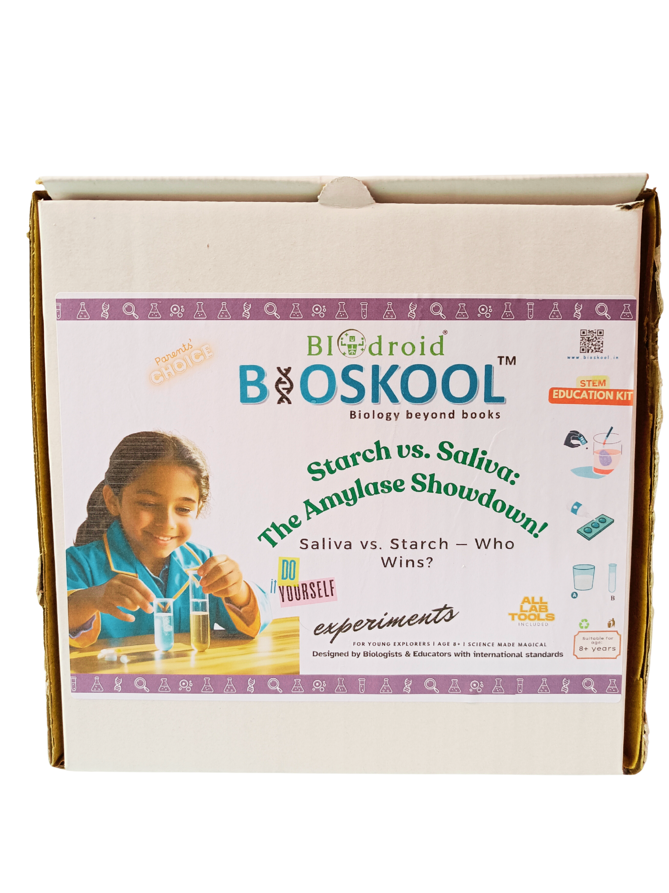 BIOSKOOL Starch vs Saliva (Amylase Activity)