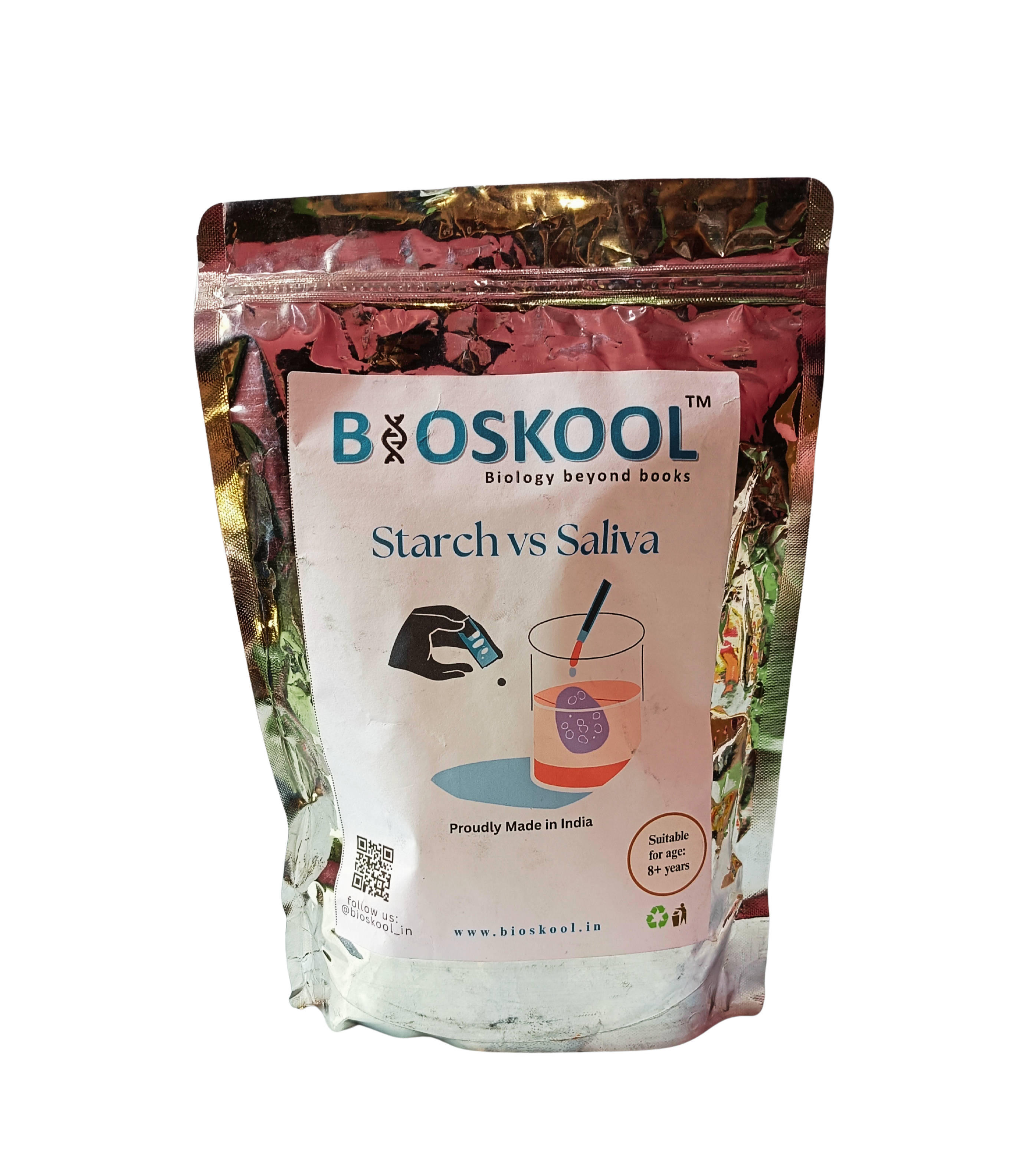 BIOSKOOL Starch vs Saliva (Amylase Activity)