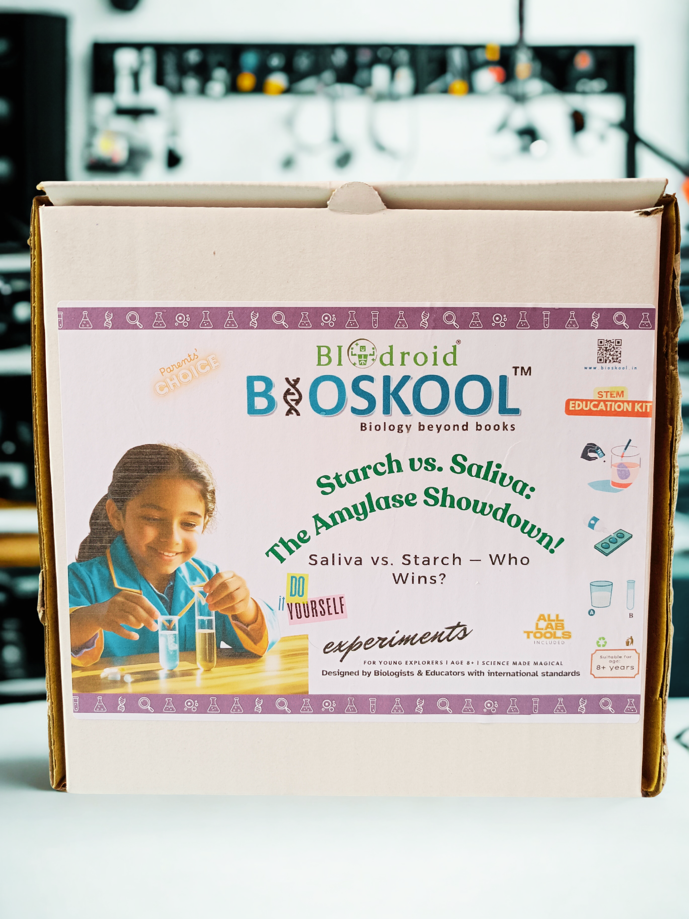 BIOSKOOL Starch vs Saliva (Amylase Activity)