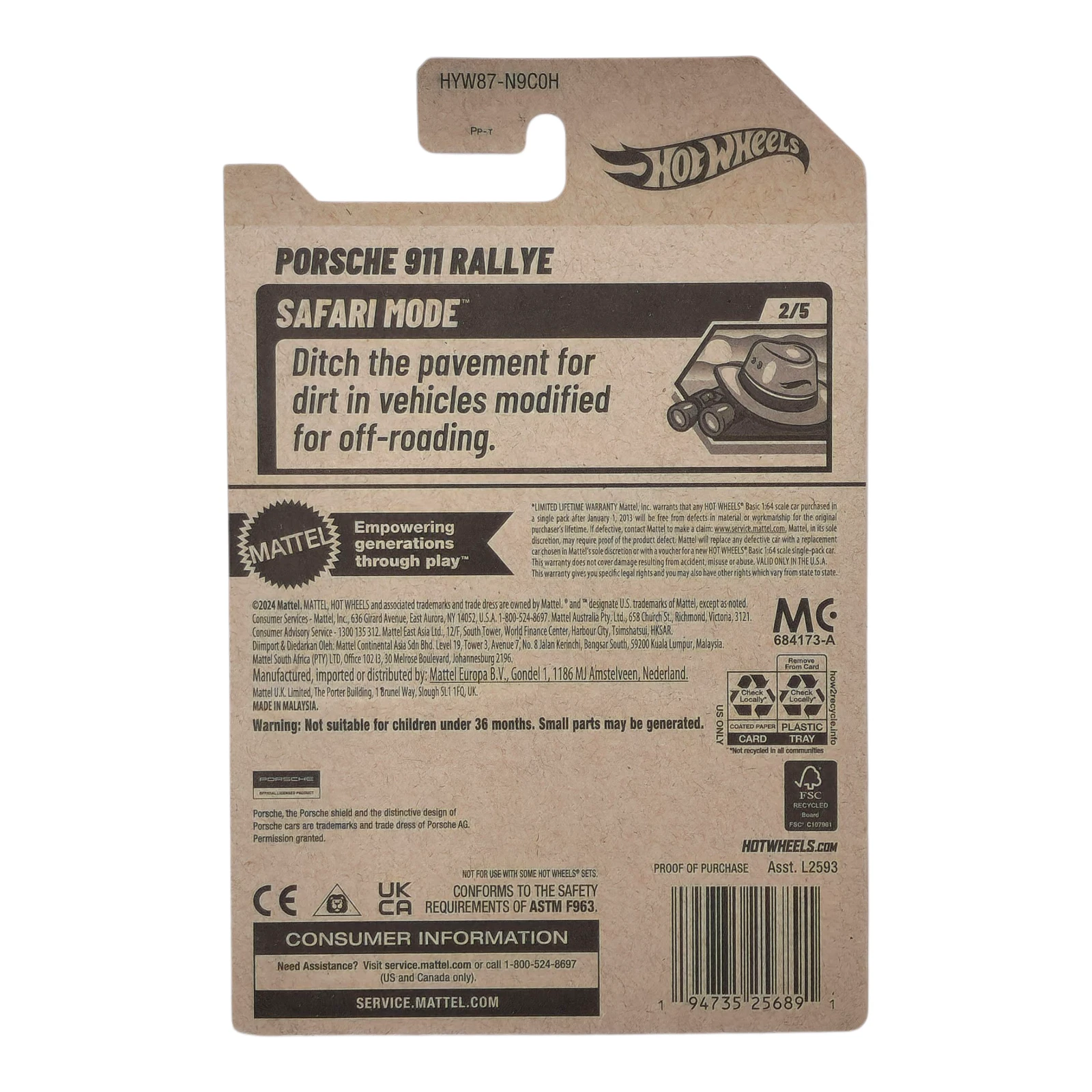 Porsche 911 Rallye Safari Mode