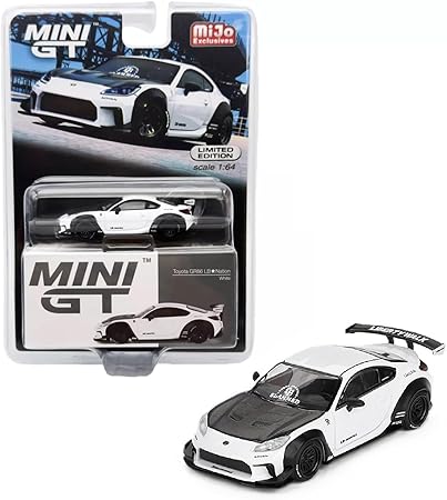 MINI GT Toyota GR86 LB-Super Silhouette White Model Car