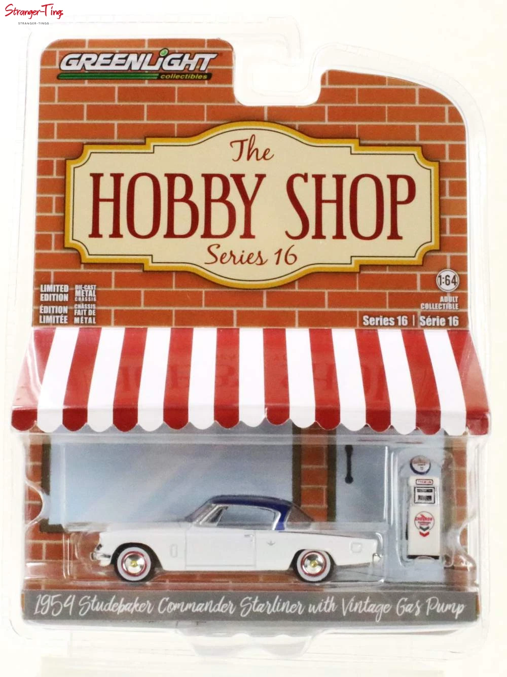 1954 Studebaker Commander Starliner with Vintage Gas Pump