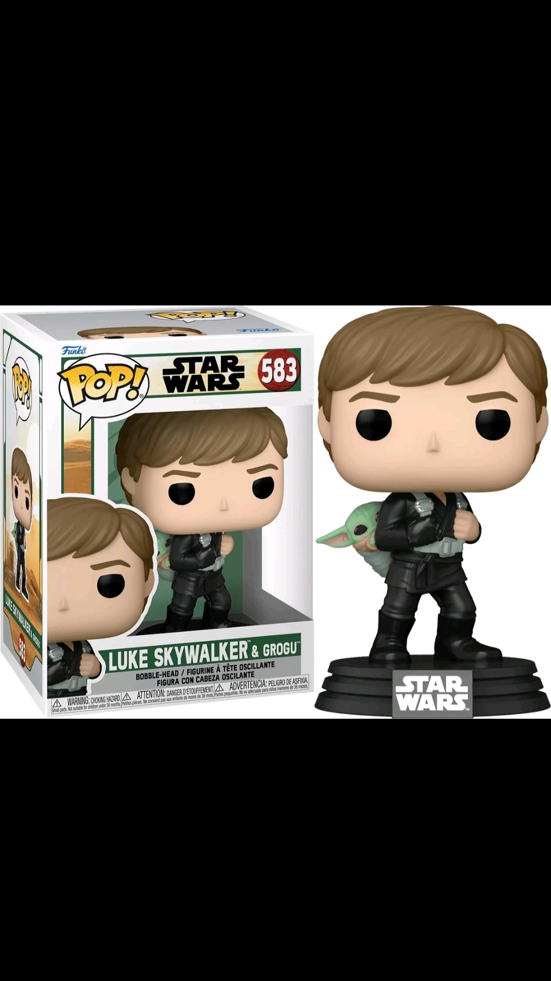 Funko Pop! Star Wars: Luke Skywalker & Grogu #583