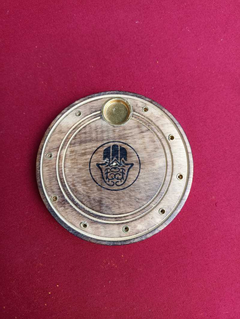 Porte Encens Attrape cendre La Khamsa main de Fatma