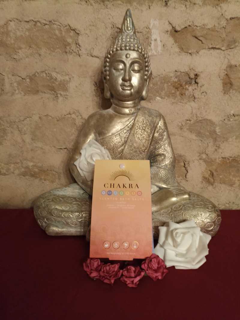 Lot de 4 Sachets Sels de bain Chakra