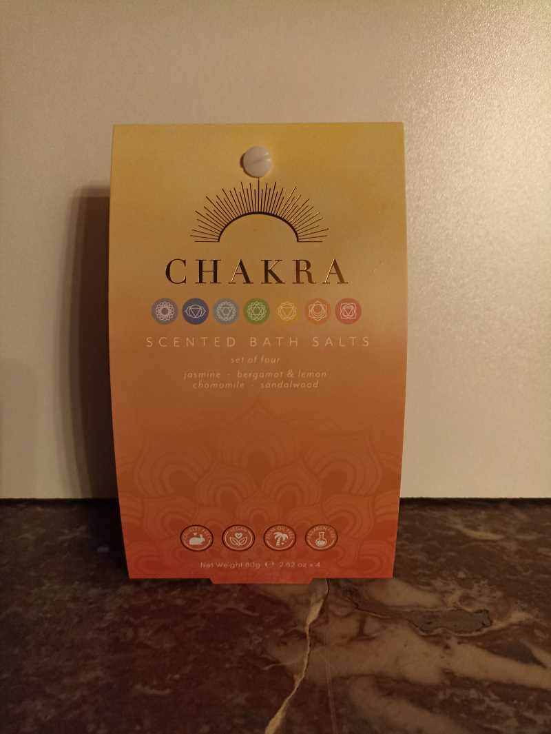 Lot de 4 Sachets Sels de bain Chakra