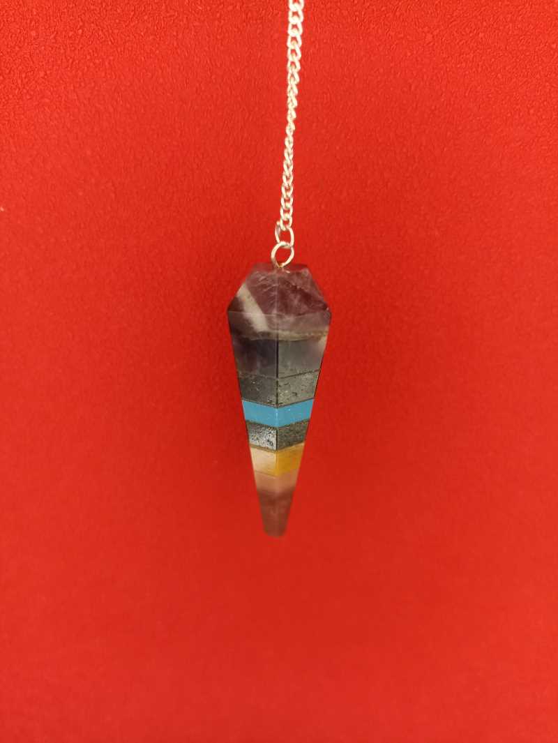 Pendule Chakras à Facettes