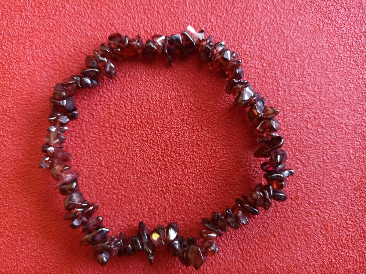 Bracelet en éclat de Grenat