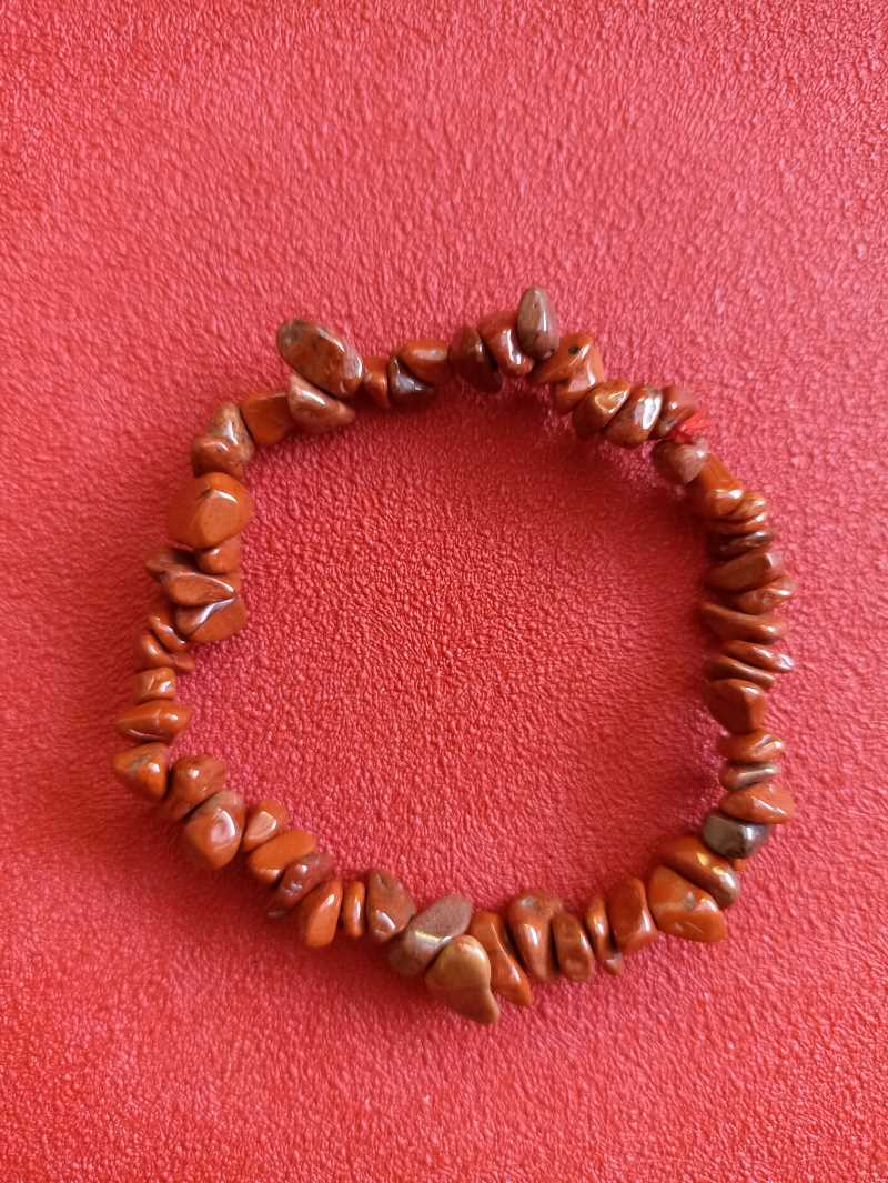 Petit Bracelet en Jaspe Rouge