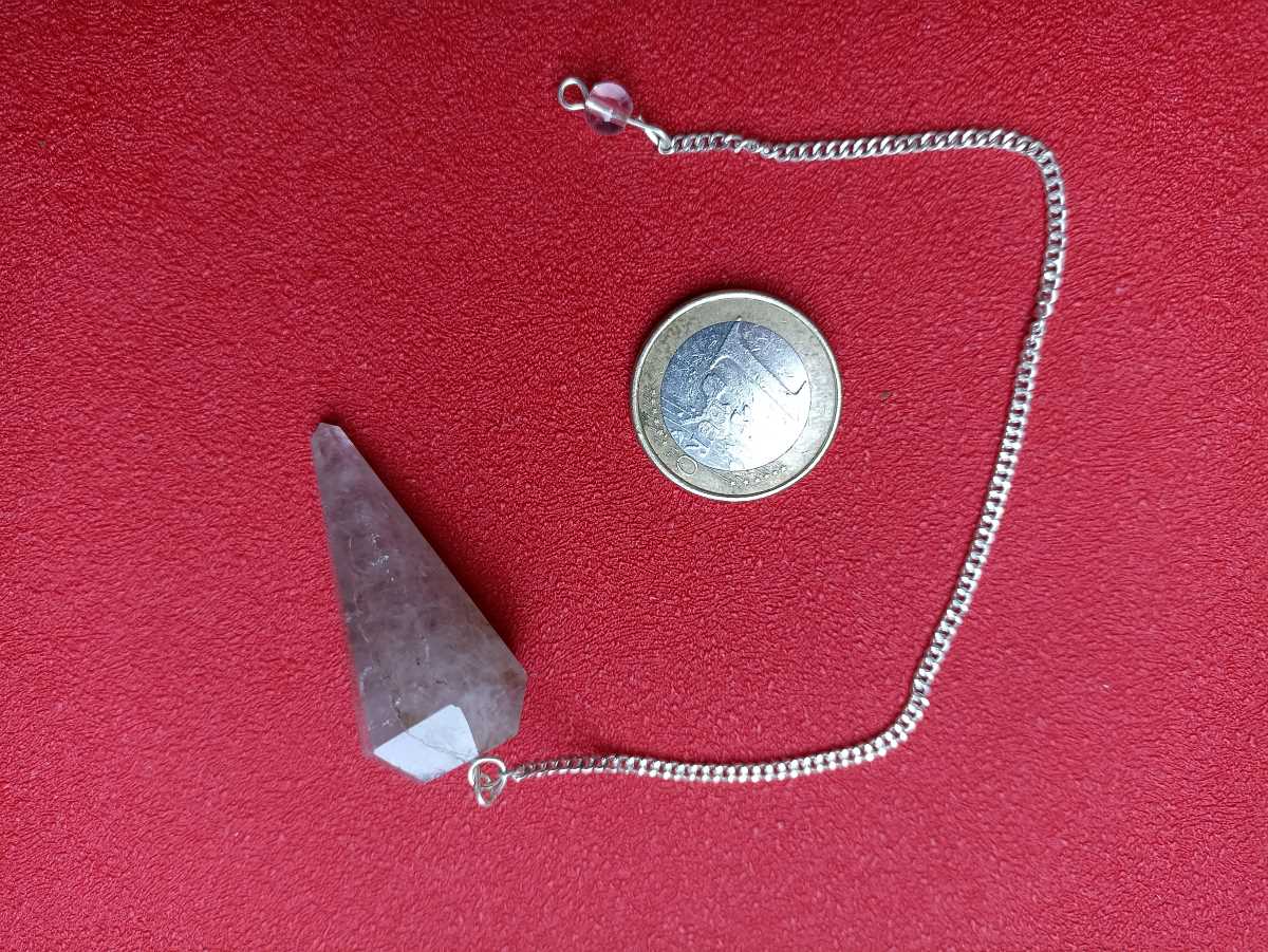 Pendule à facettes en Quartz Fumé