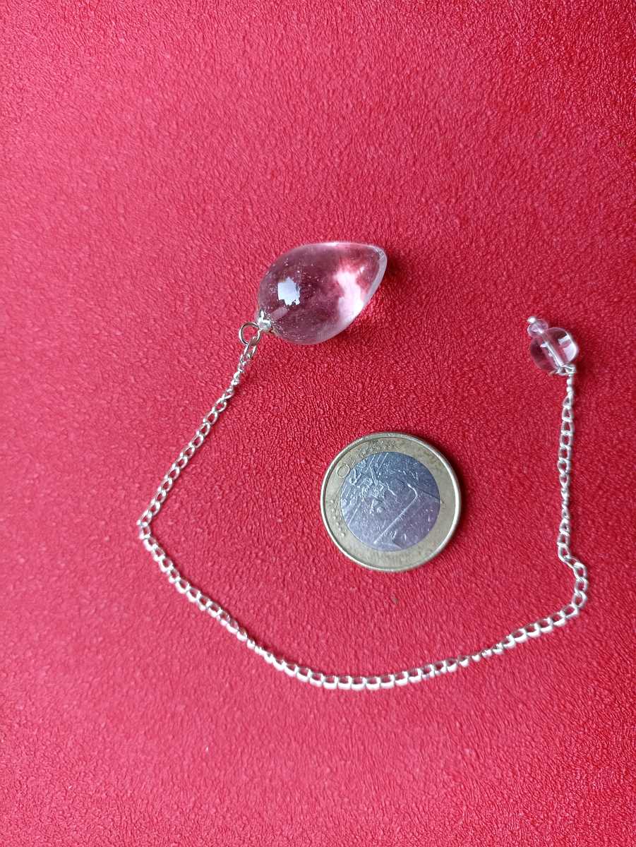 Pendule Goutte en Quartz Blanc