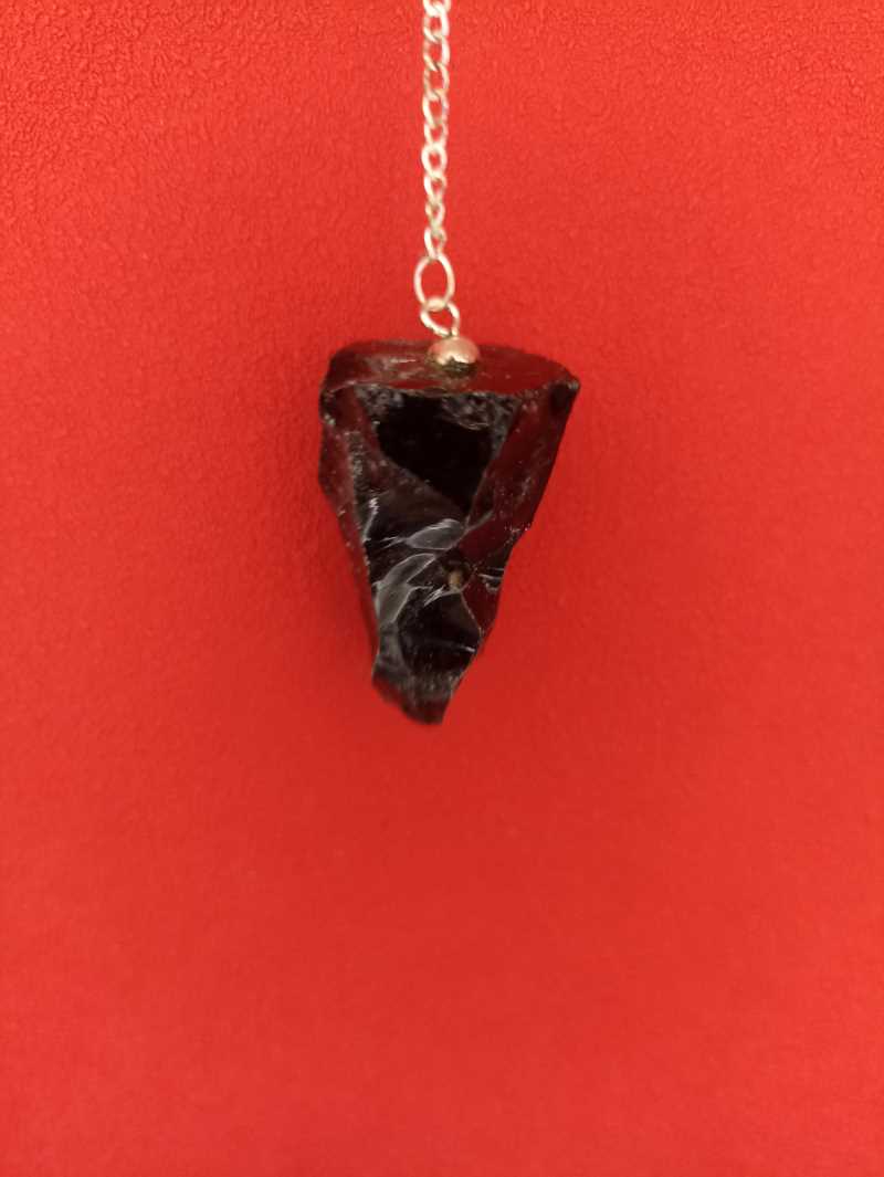 Pendule en Obsidienne Brute
