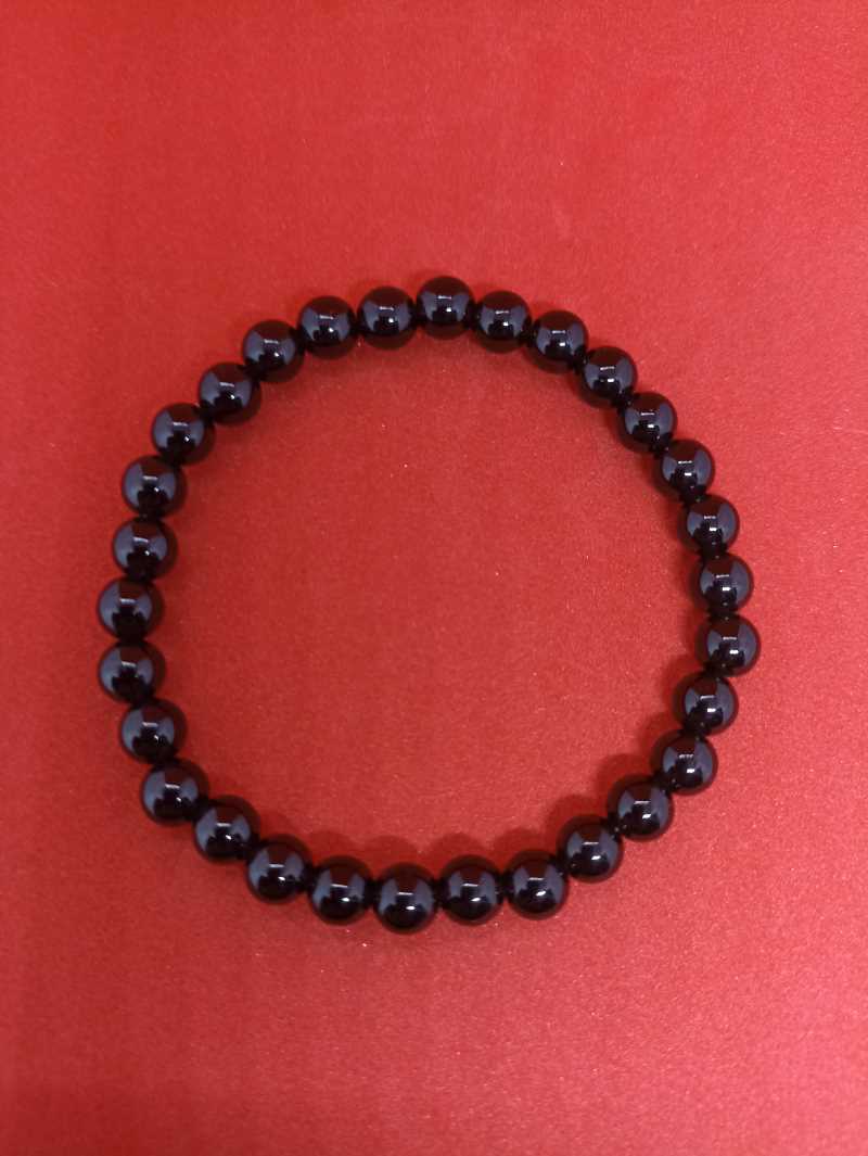 Bracelet d'obsidienne 6mm