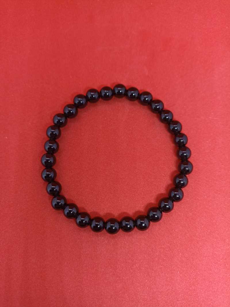Bracelet d'obsidienne 6mm