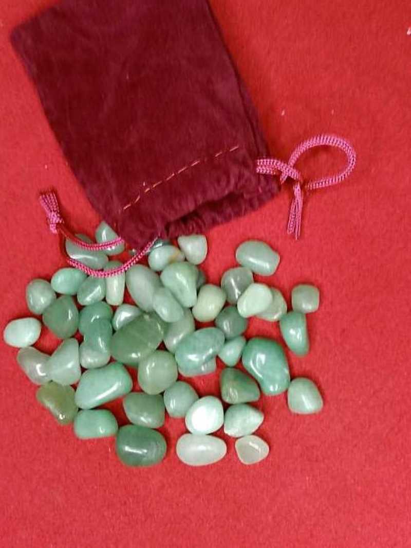 Pierres polies Aventurine Verte qualité A/B 100gr