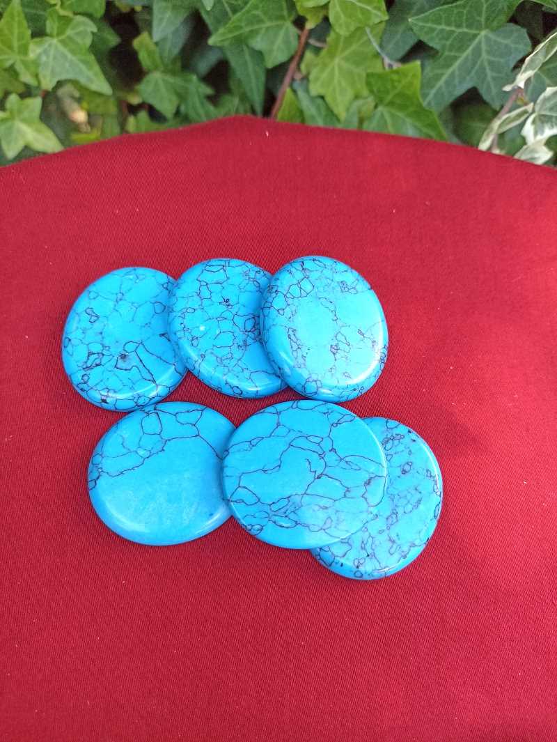 Pierre roulée turquoise 