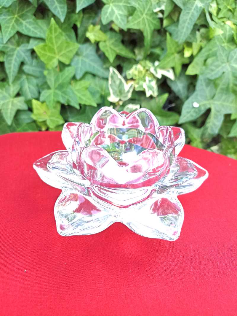 Bougeoir en verre