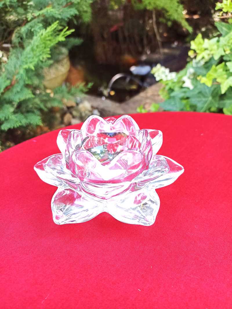 Bougeoir en verre